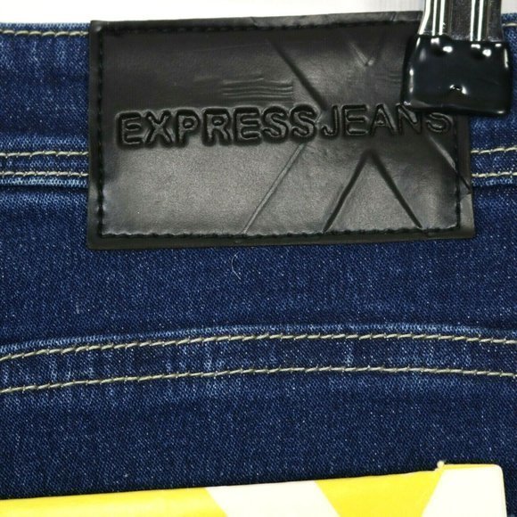 Vintage Express Fit & Flare Jeans Low Rise Sculpted Stretch 5 6 Long Tall - Picture 12 of 12